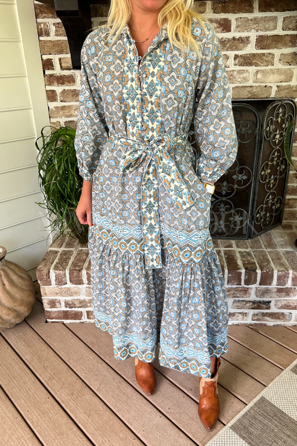 Folly Maxi Dress, Dusk Petals by Victoria Dunn