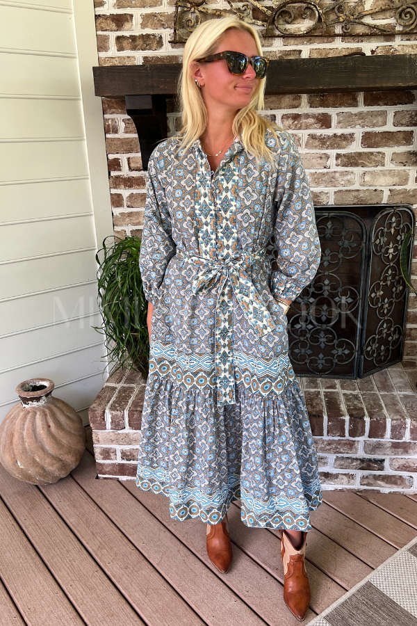 Folly Maxi Dress, Dusk Petals by Victoria Dunn