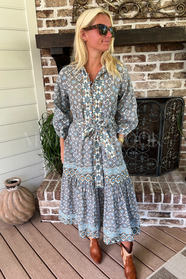 Folly Maxi Dress, Dusk Petals by Victoria Dunn