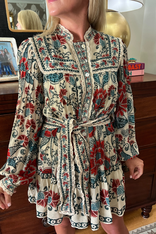 Francesca Sand Mini Dress by Farm Rio
