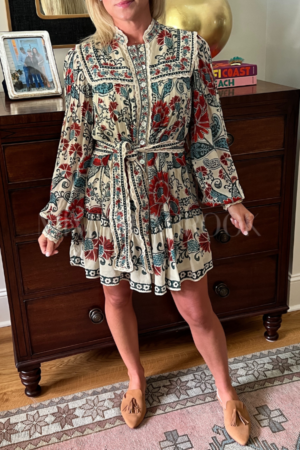 Francesca Sand Mini Dress by Farm Rio