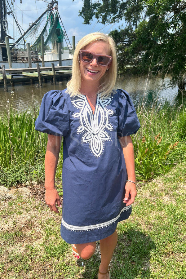 Francesca dress, navy