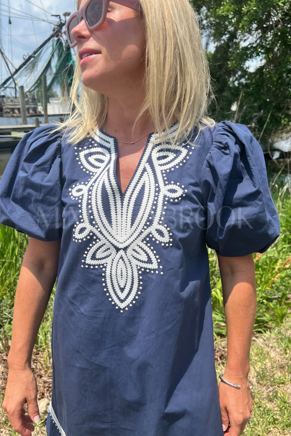 Francesca dress, navy