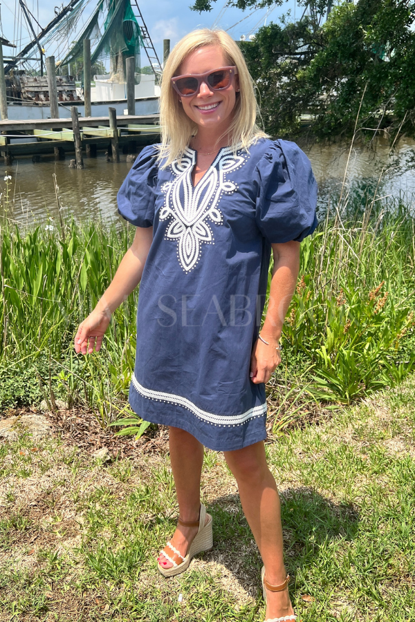 Francesca dress, navy