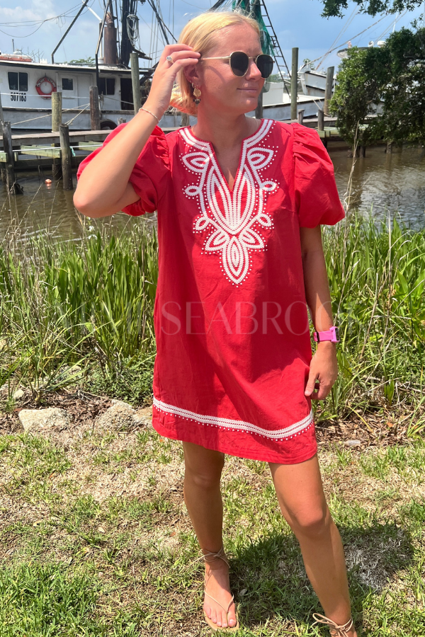 Francesca dress, red