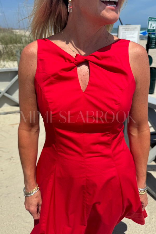 Francie dress, red