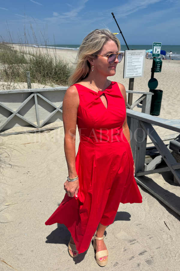 Francie dress, red