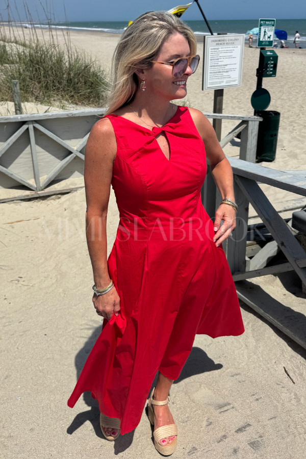 Francie dress, red