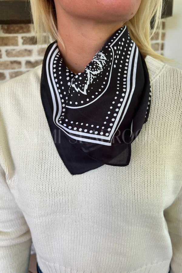 Fritzgerald scarf, black