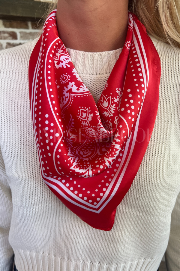 Fritzgerald scarf, red