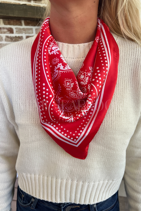 Fritzgerald scarf, red