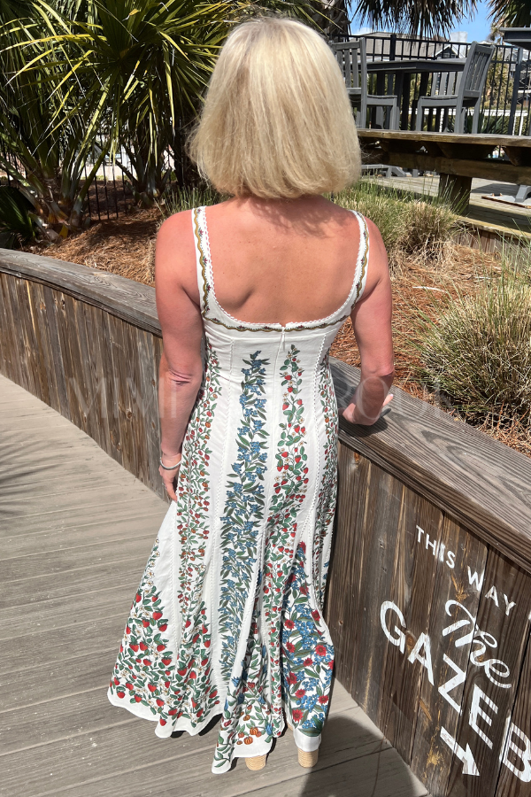 Fruit Beauty Off-White Maxi Dress by Farm Rio Fruit Beauty Off-White Maxi Dress by Farm Rio