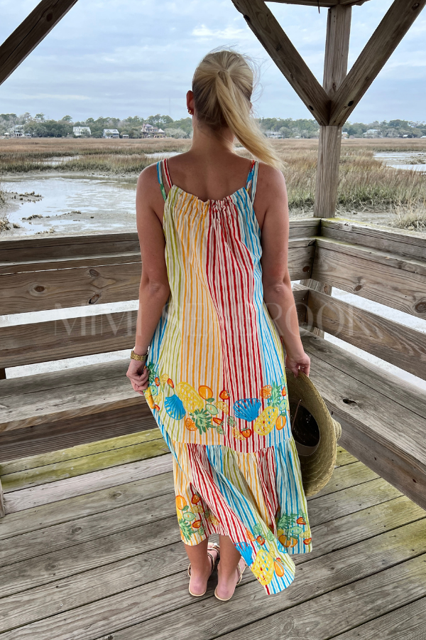 Fruit Stripe Camilla Dress by Sunshine Tienda