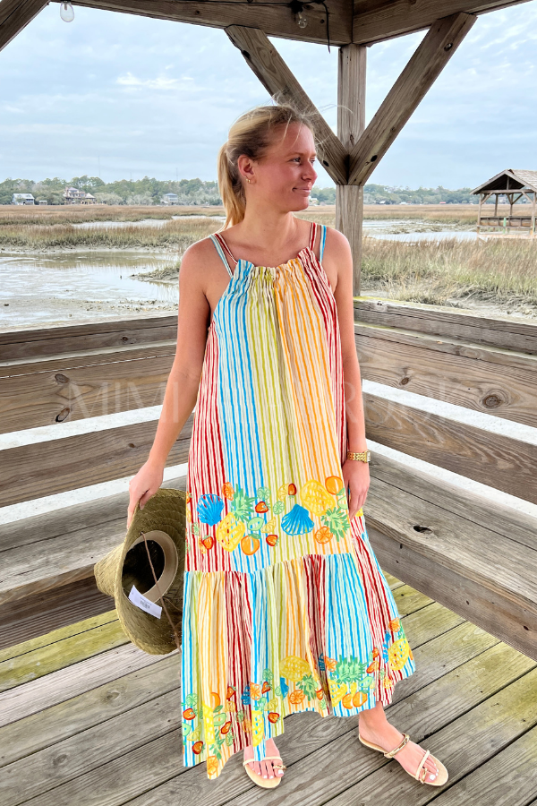 Fruit Stripe Camilla Dress by Sunshine Tienda