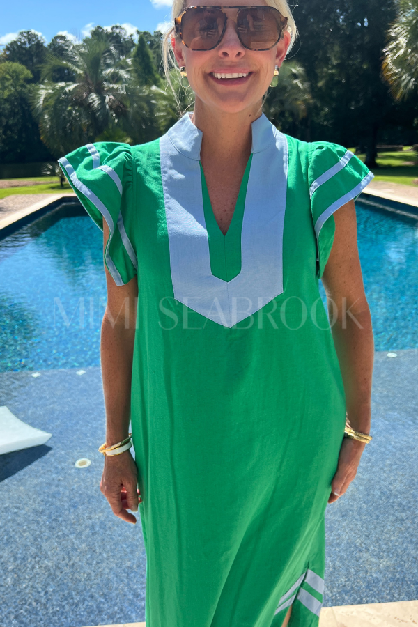 Gabriella dress, green