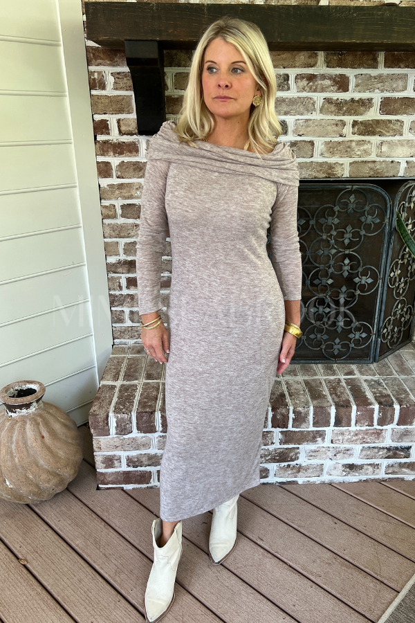 Galilee dress, mocha