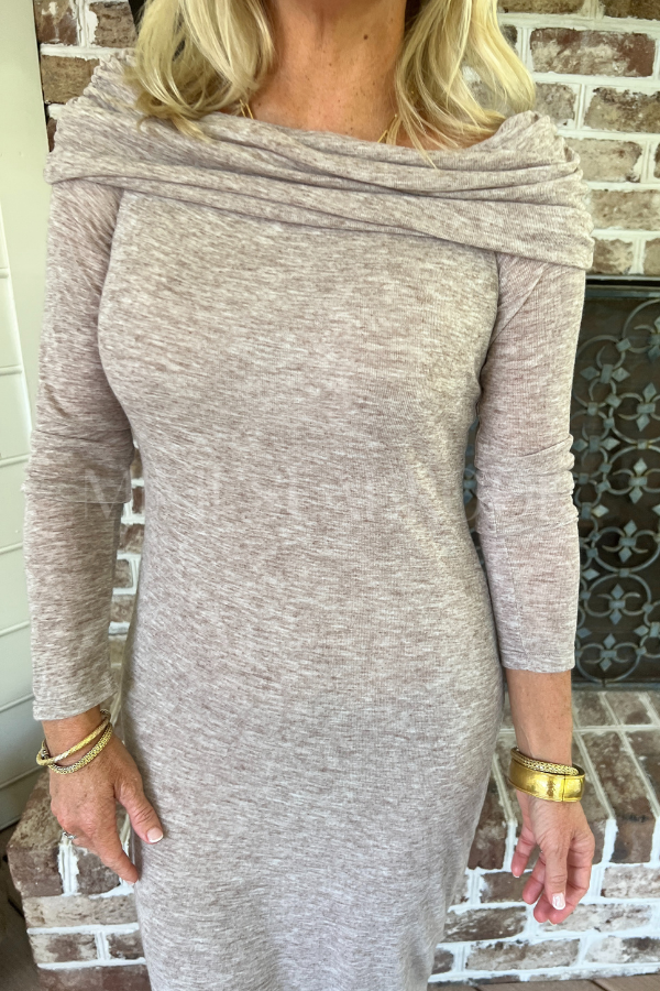 Galilee dress, mocha