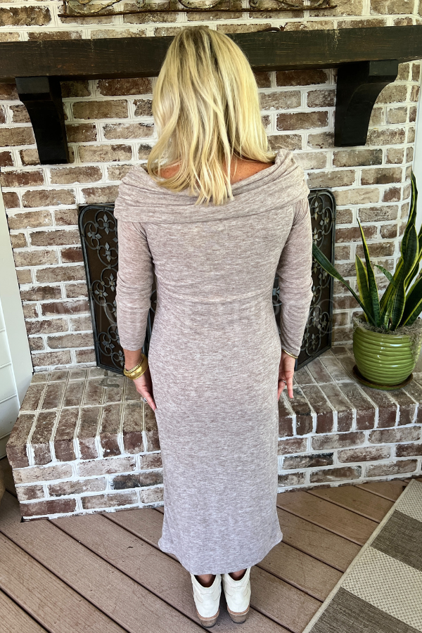 Galilee dress, mocha