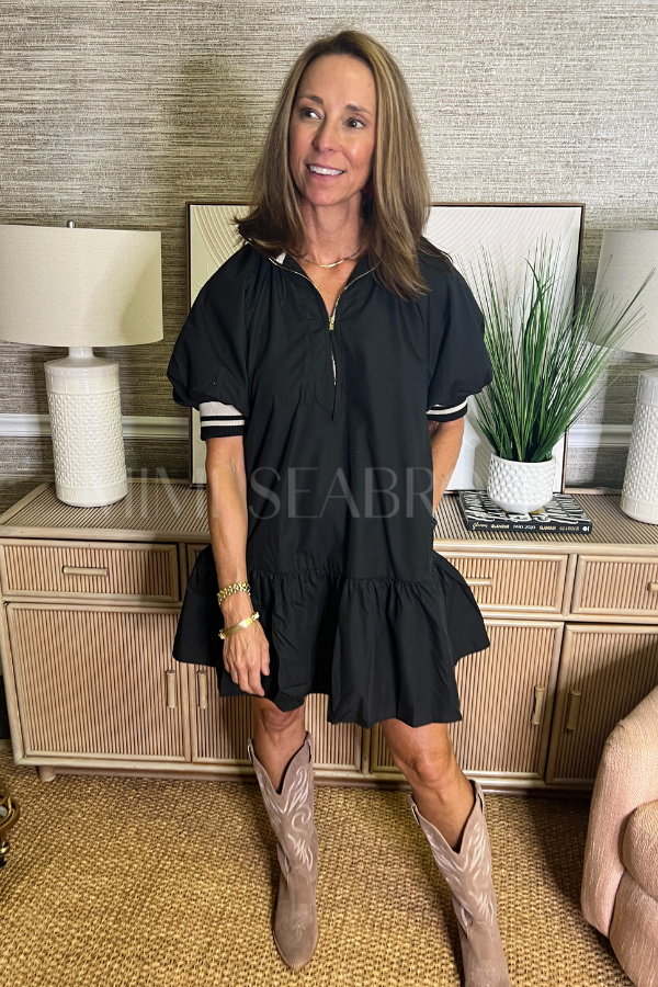 Galloway dress, black