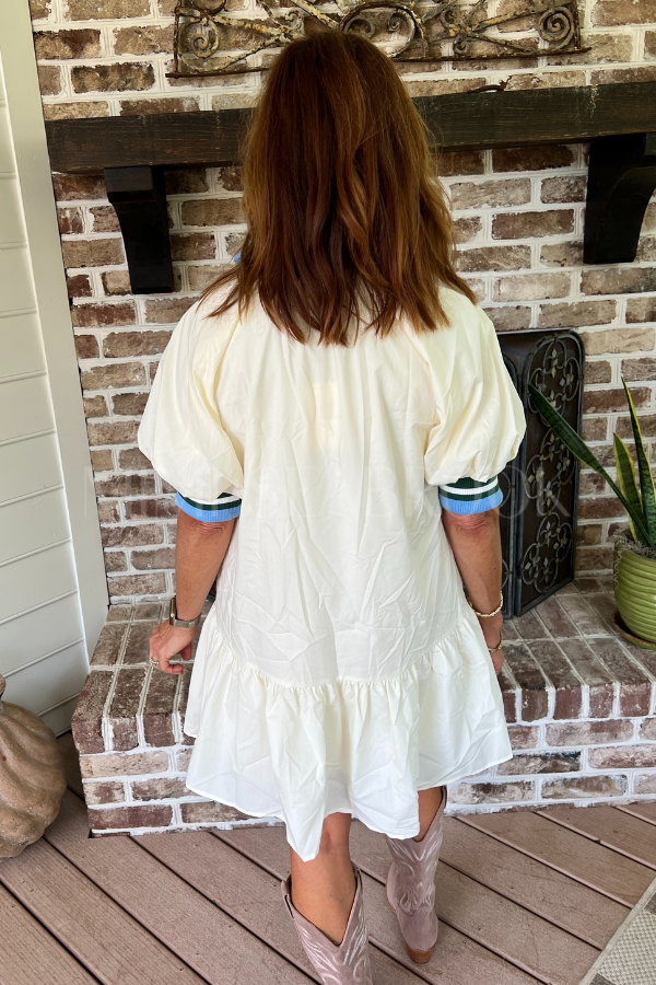 Galloway dress, cream