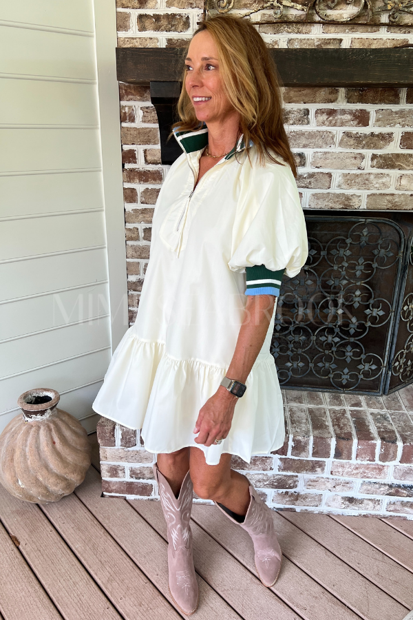 Galloway dress, cream