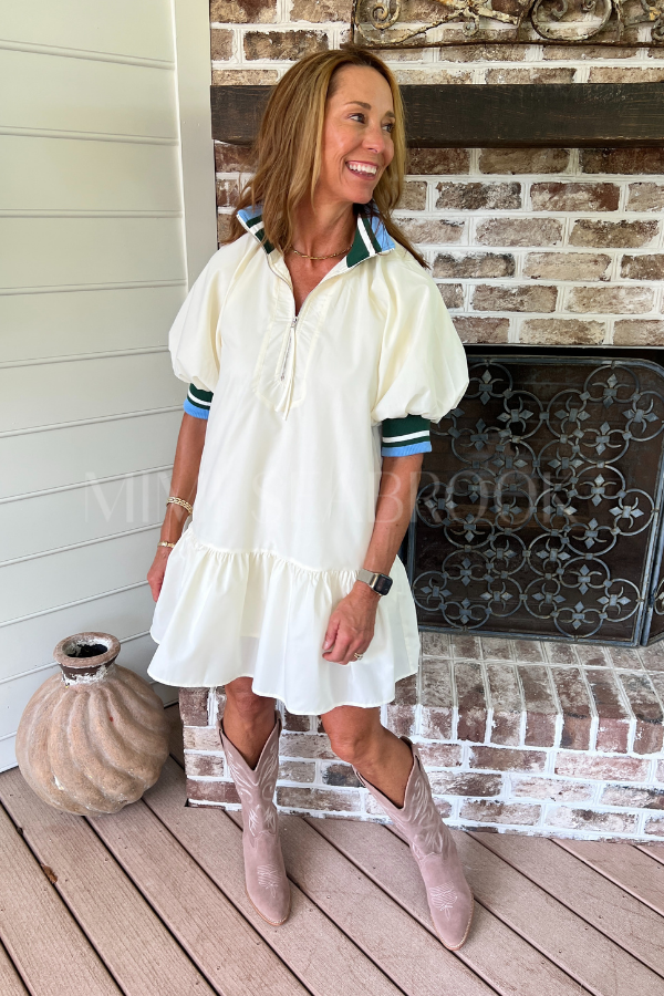 Galloway dress, cream