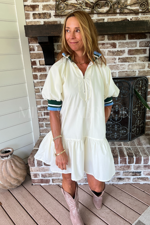 Galloway dress, cream