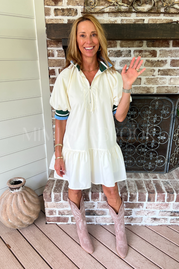 Galloway dress, cream