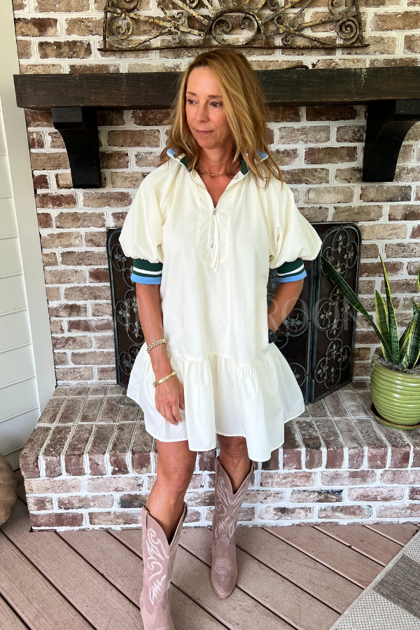 Galloway dress, cream