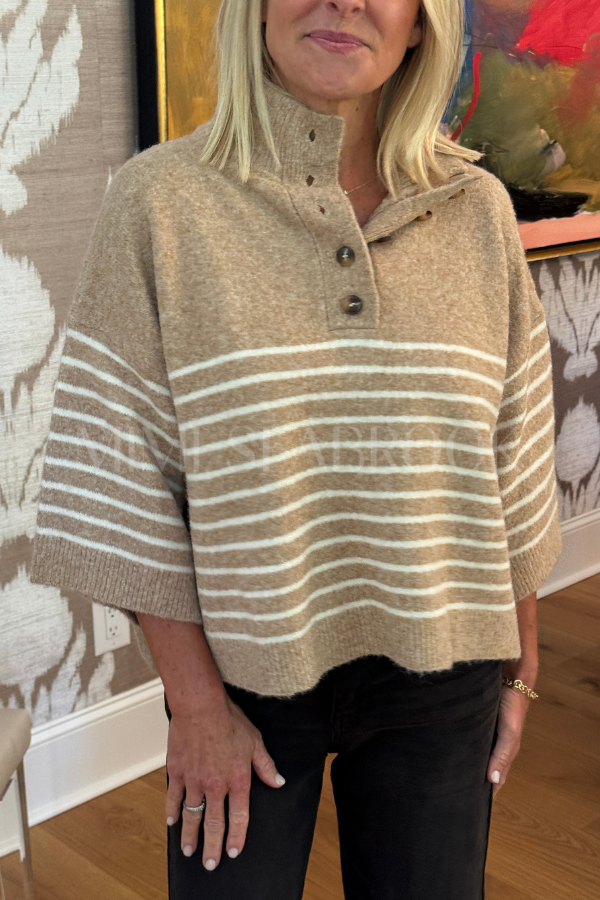 Gamble sweater top, camel
