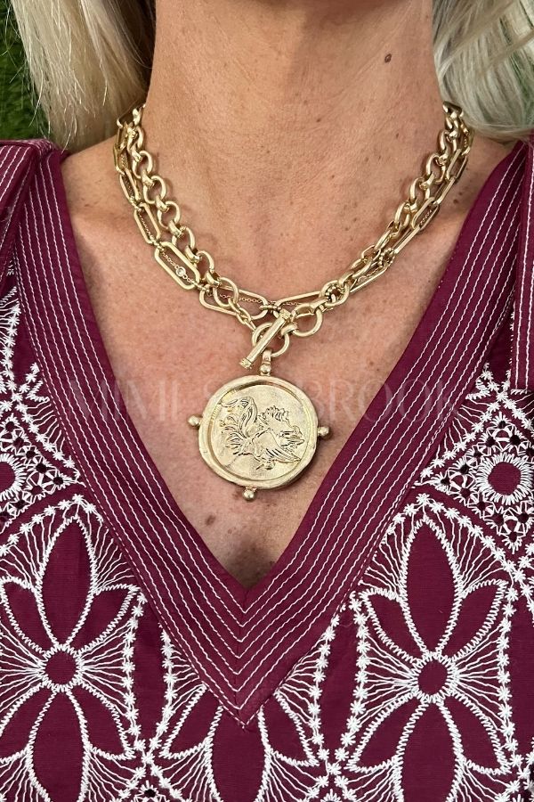 Gamecock Charm Necklace