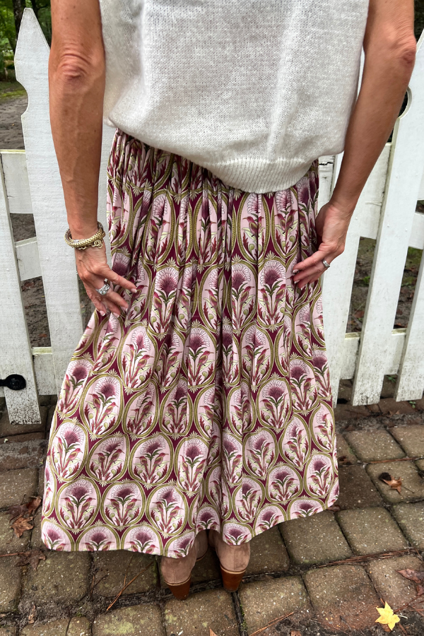 Garden Medal Midi Skirt by Farm Rio