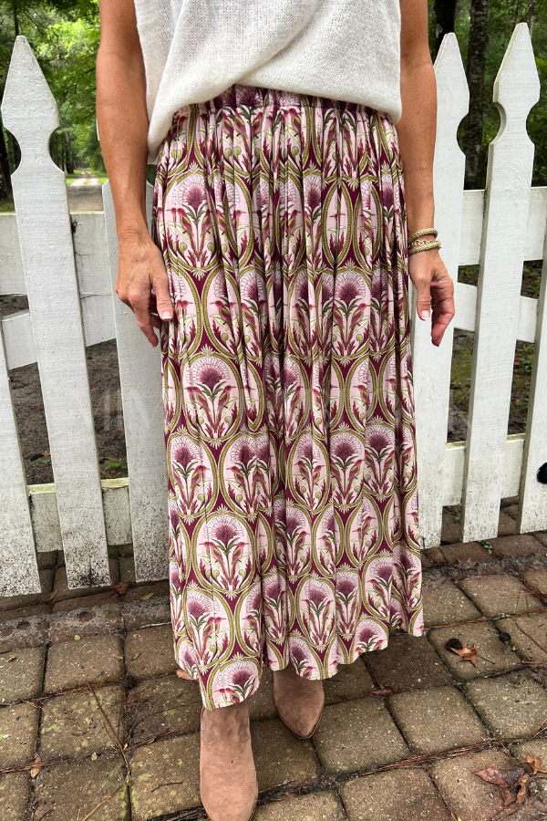 Garden Medal Midi Skirt by Farm Rio
