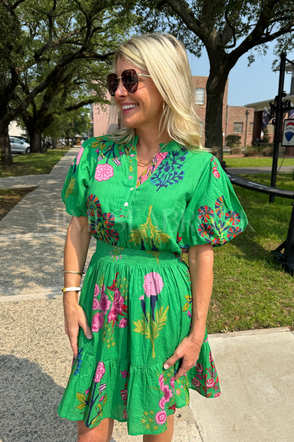 Gardner dress, green