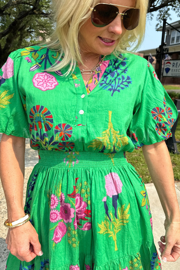 Gardner dress, green
