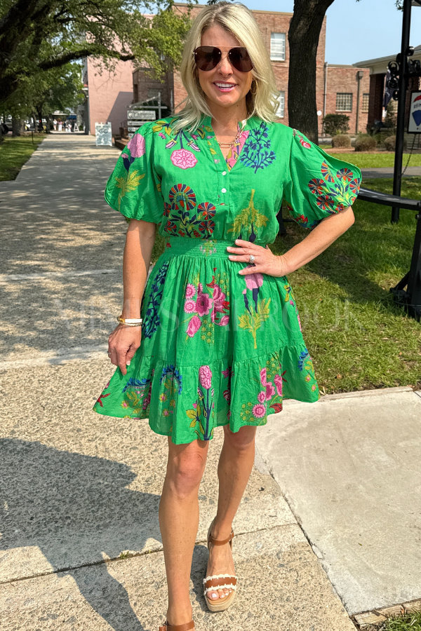 Gardner dress, green
