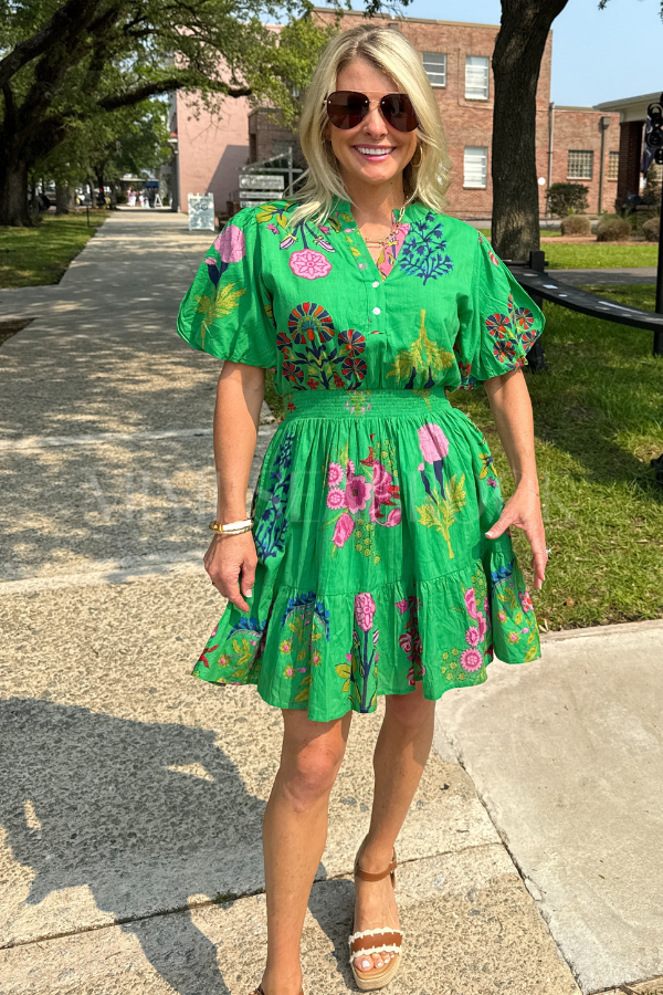 Gardner dress, green
