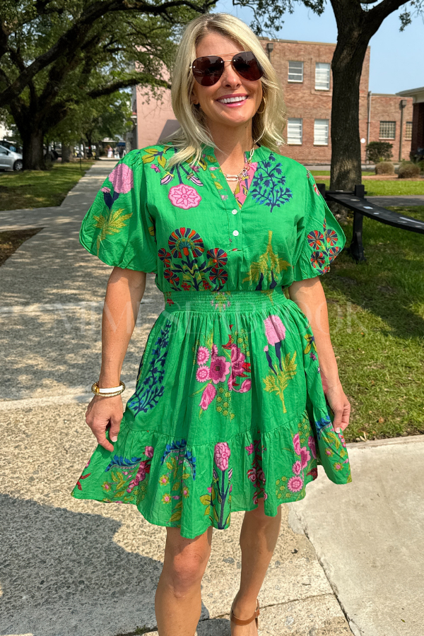 Gardner dress, green