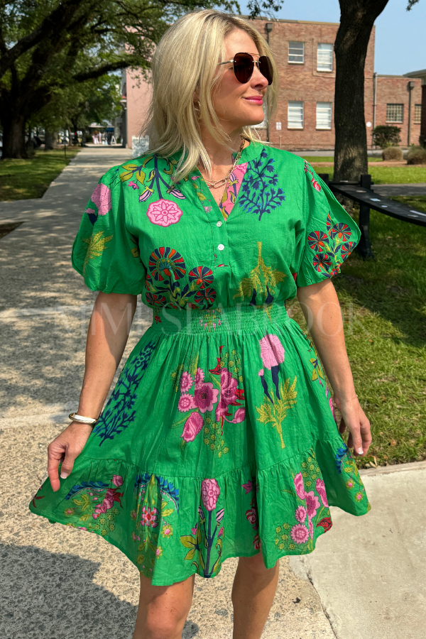 Gardner dress, green