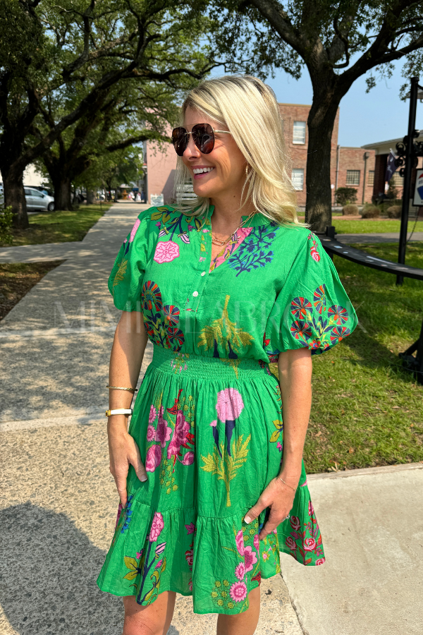 Gardner dress, green