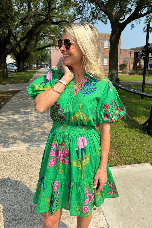 Gardner dress, green