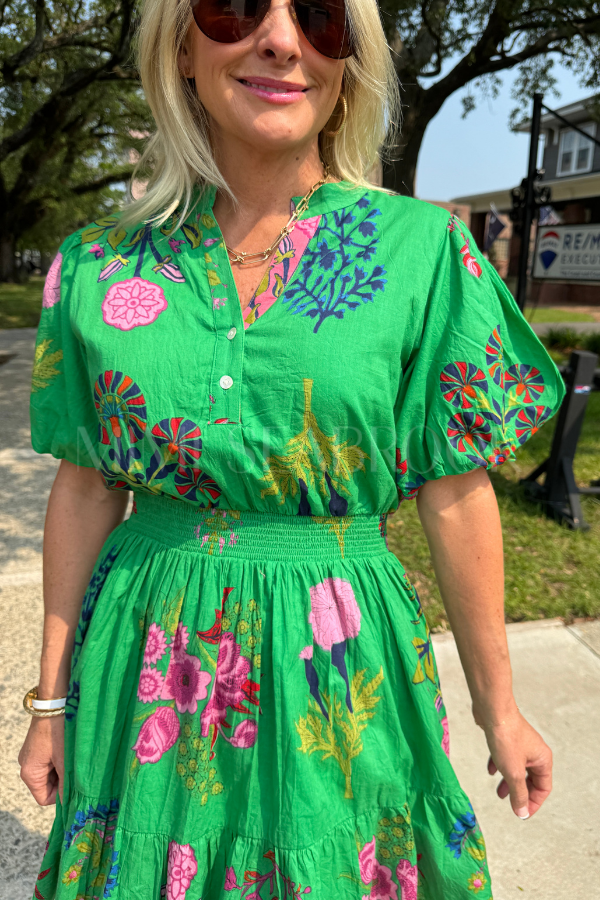 Gardner dress, green