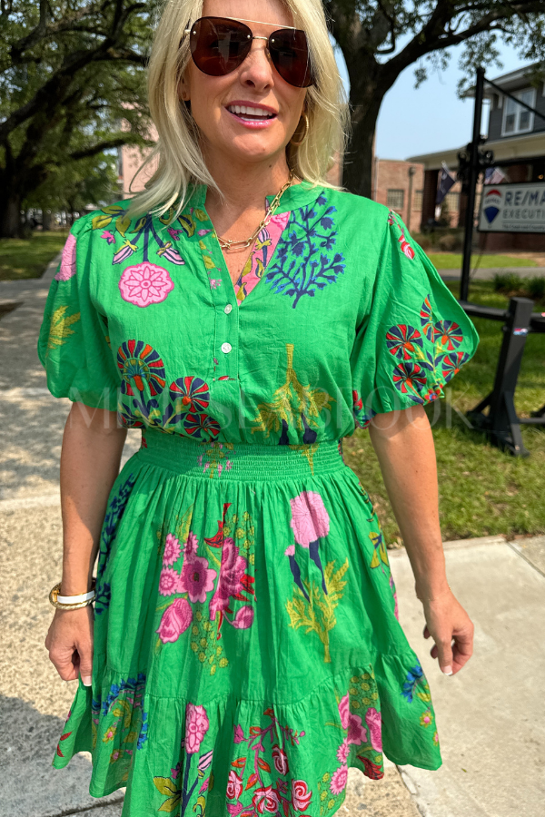 Gardner dress, green