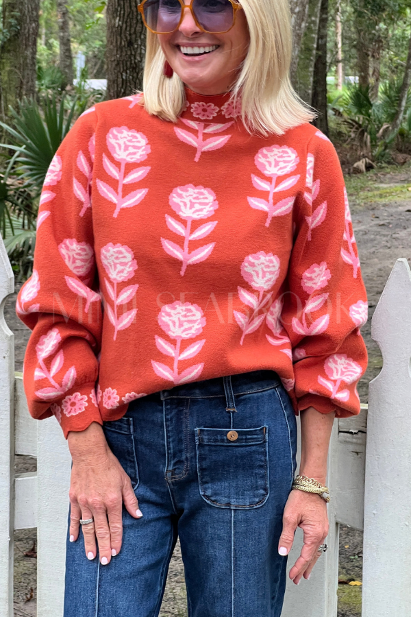 Gaster sweater, burnt orange