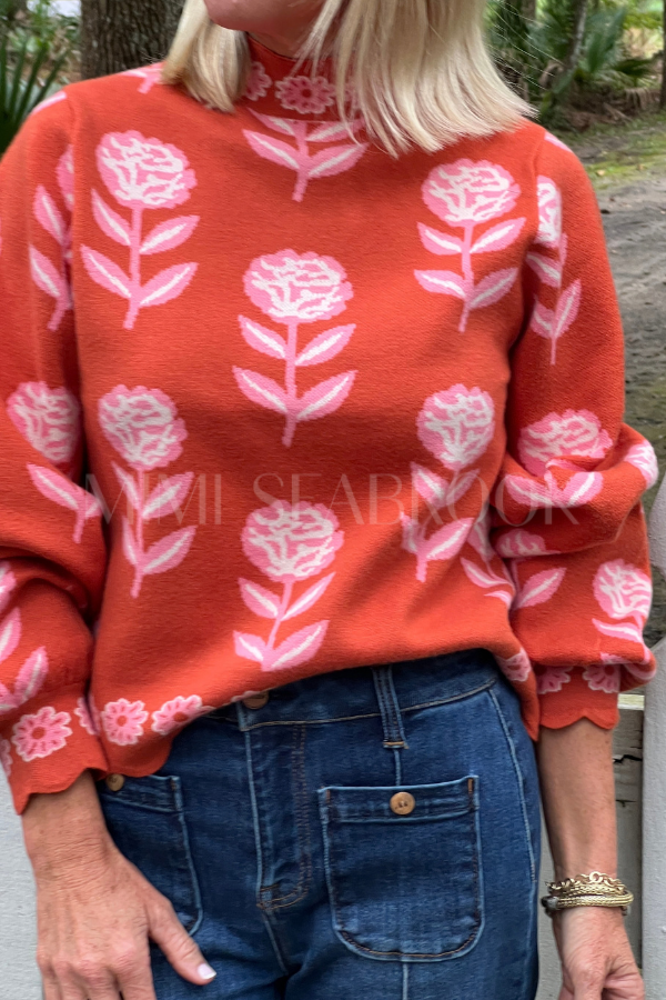 Gaster sweater, burnt orange