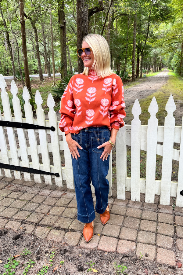 Gaster sweater, burnt orange