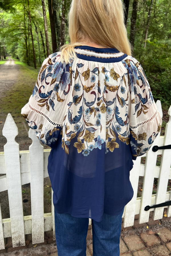 Golden Nature Blouse by Farm Rio