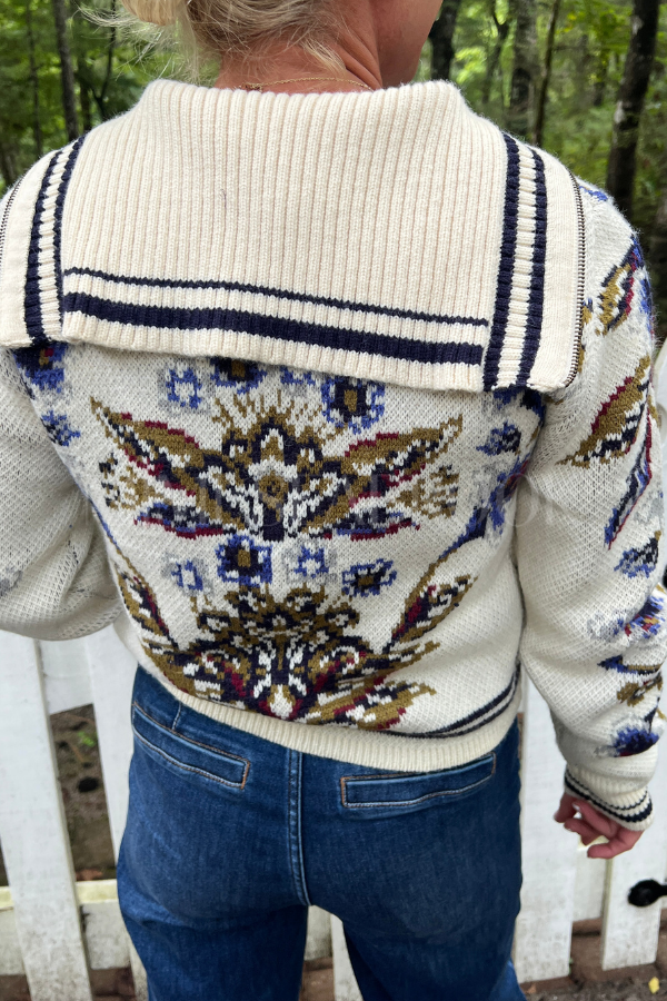 Golden Nature Knit Cardigan by Farm Rio