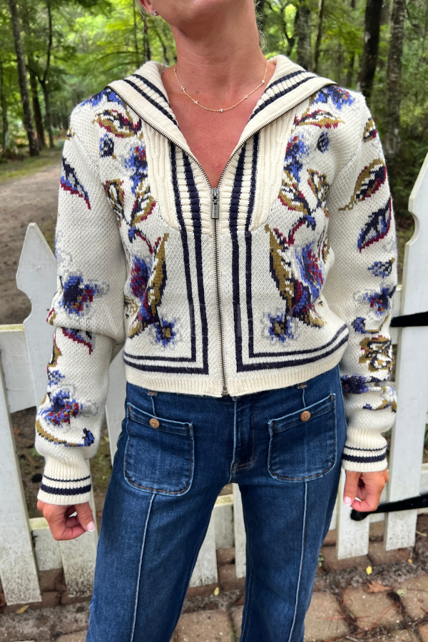 Golden Nature Knit Cardigan by Farm Rio
