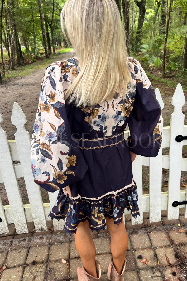 Golden Nature Mini Dress by Farm Rio